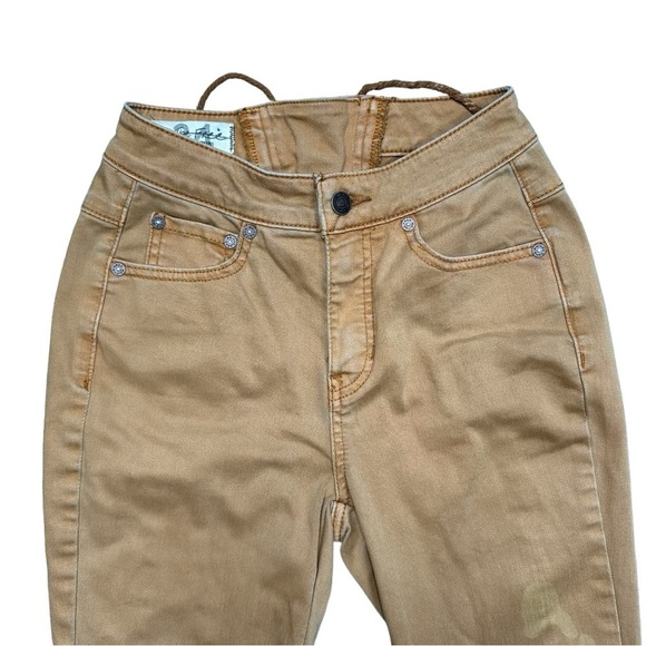 Free People We The Free Lace Up Back Extreme Flare High Rise SZ 24 CRVY - Picture 4 of 12